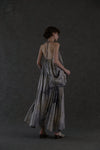 MUTEDANCE Irregular Silk Dress MD22SS21 Floral Dyed Grey PM25